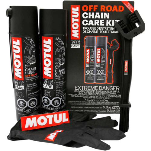 MOTUL 109788 Motul Chain Care Kit - Off-Road - Aerosol 109788