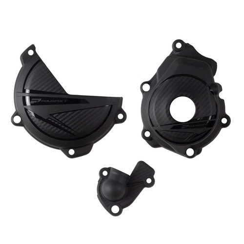 POLISPORT 91370 Polisport Engine Protection Kit Black Ktm/Hus 91370