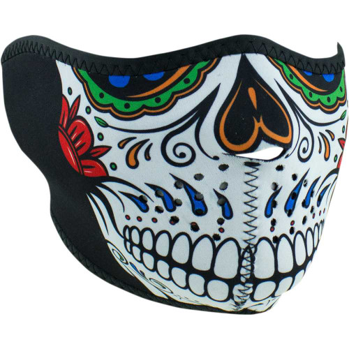 ZAN HEADGEAR WNFM413H Zan Headgear Half Mask - Muerte Skull Wnfm413H