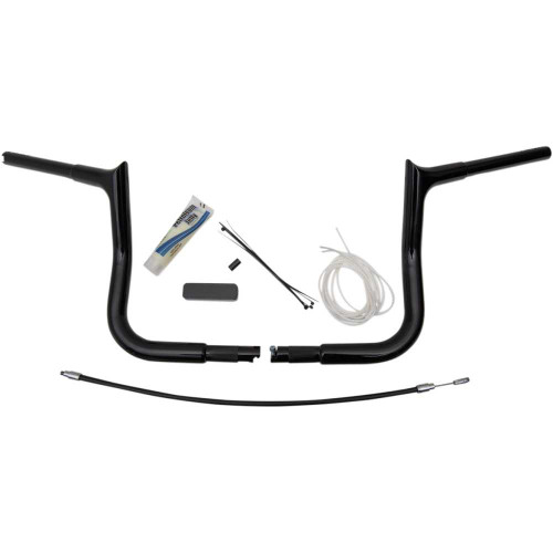 FAT BAGGERS INC. 909110B Fat Baggers Inc. Handlebar Kit - Pointed Top - 10" - Black 909110-B