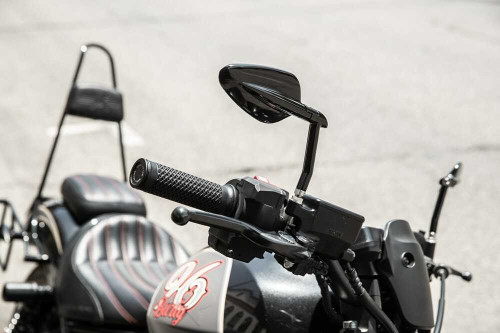 BURLY BRAND B16-1502B Burly Brand Radar Mirrors Set Black B16-1502B