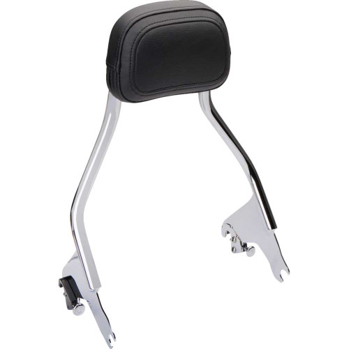COBRA 6022212 Cobra Detachable Backrest - Chrome - Short - Flh/Flt 602-2212