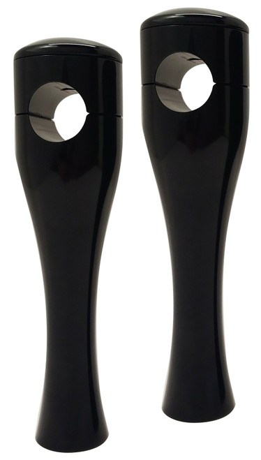 Accutronix 6" Hourglass Riser 1"Bars Fx & Xl Black Hrh1356-B