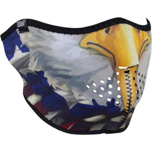 ZAN HEADGEAR WNFM454H Zan Headgear Neoprene Half Mask - Usa Eagle Wnfm454H