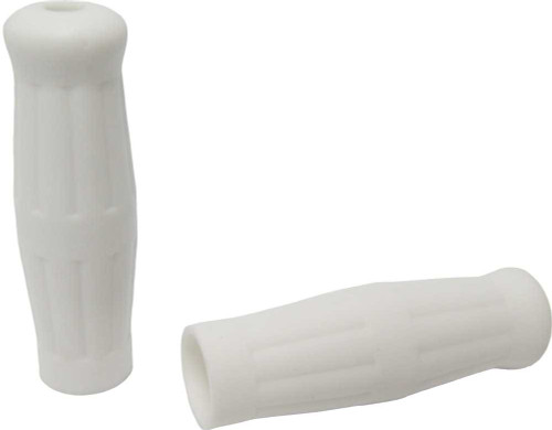 Harddrive 28-0108A Harddrive Grips Old School White W/O Throttle Sleeve 28-0108A