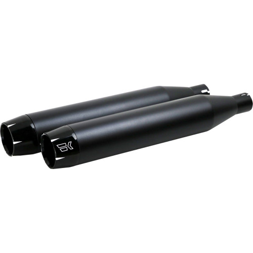 Khrome Werks 3-1/2" Slip-On Mufflers - Black 202600 Khrome Werks 3-1/2" Slip-On Mufflers - Black 202600