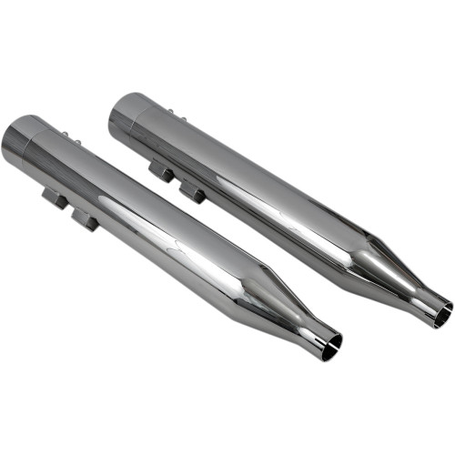 Bassani Xhaust Dnt Straight Can Mufflers For '95-'16 Fl - Chrome 1F7Dnt6