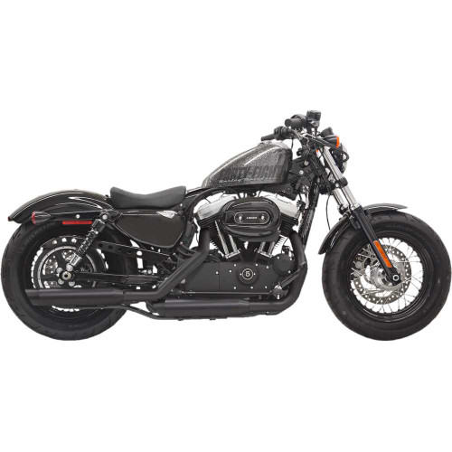 BASSANI XHAUST 1X27SBB Bassani Xhaust Firepower Series Slip-On Mufflers - Black - Slash-Cut - Sportster 1X27Sbb