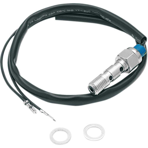 K&S TECHNOLOGIES 120012 Hydraulic Brake Light Switch - Double Bleed - 1.25 Mm - Chrome 12-0012