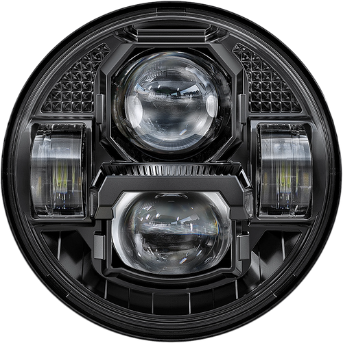 Pathfinder UV5B Pathfinder 5 3/4" Led Headlight Rugged Ultra View Black Uv5B