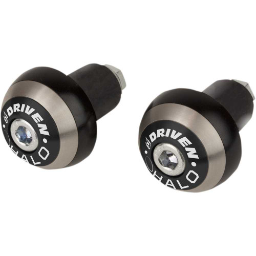 DRIVEN RACING DHBEWBK Driven Racing Bar End - Halo - Black Dhbew-Bk