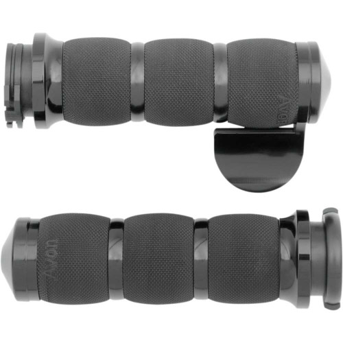 AVON GRIPS AIR90ANOBOSS Avon Grips 3-Ring Air Cushioned Grips - Throttle Boss - Anodized Air-90-Ano-Boss