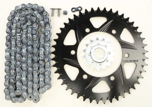 VORTEX CK6270 Vortex Sprocket/Chain Kit Stl/Alu 15/45T Blk Rx3 520-114L Blk Ck6270