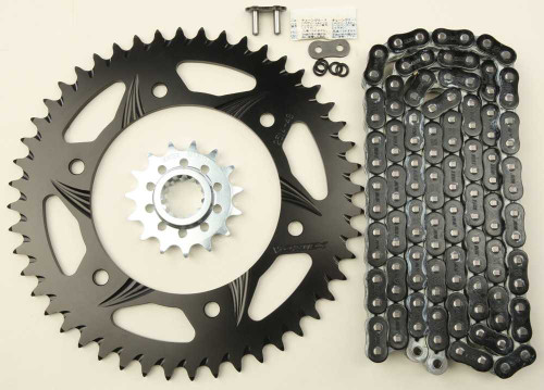 VORTEX CK6339 Vortex Sprocket/Chain Kit Stl/Alu 15/48T Blk Rx3 520-108L Blk Ck6339