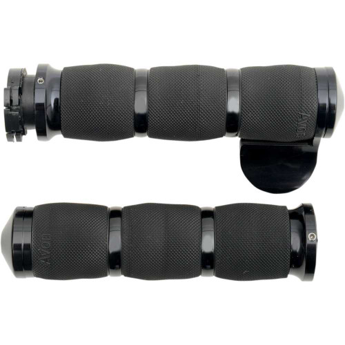 AVON GRIPS MTAIR90ANB Avon Grips 3-Ring Air Cushioned Grips - Throttle Boss - Anodized Mt-Air-90-An-B