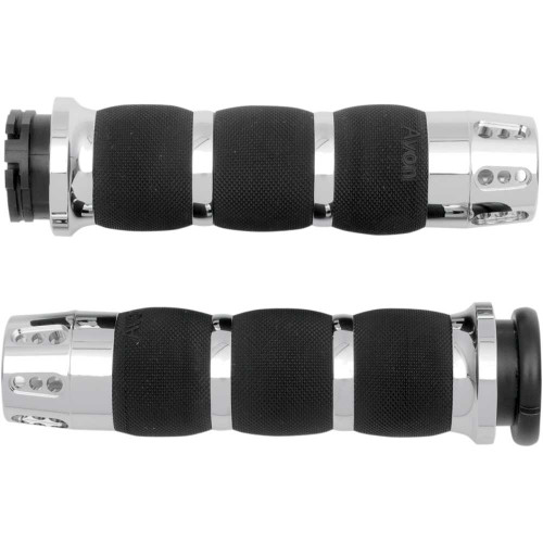 AVON GRIPS AIR90GAT Avon Grips Grips - Gatlin - Air Cushioned - Chrome Air-90-Gat