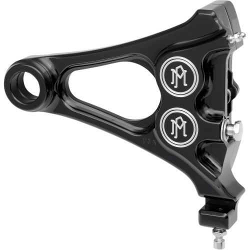 Performance Machine (Pm) 4-Piston Caliper - Rear - Contrast Cut 08-17 Softail 1256-0077-Bm