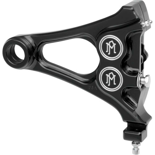 PERFORMANCE MACHINE (PM) 12560077BM Performance Machine (Pm) 4-Piston Caliper - Rear - Contrast Cut 08-17 Softail 1256-0077-Bm