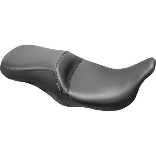 Le Pera Outcast Seat - 2-Up - Without Backrest - Smooth - Black - Fl '08-'23 Lk-997
