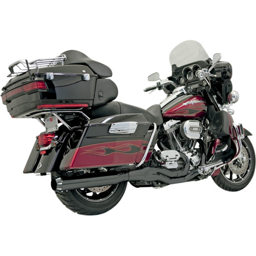 Bassani Xhaust B4 2:1 Exhaust - Black - Straight Can Flh-757B Bassani Xhaust B4 2:1 Exhaust - Black - Straight Can Flh-757B