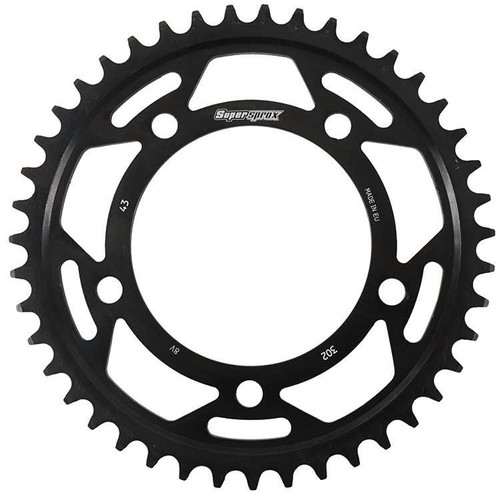 Supersprox RFA-302-43-BLK Supersprox Rear Edge Sprocket Steel 43T-530 Blk Hon Rfa-302-43-Blk