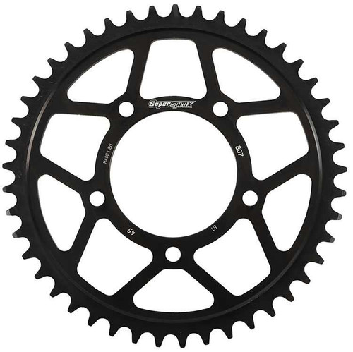 Supersprox RFA-807-45-BLK Supersprox Rear Edge Sprocket Steel 45T-525 Blk Suz Rfa-807-45-Blk