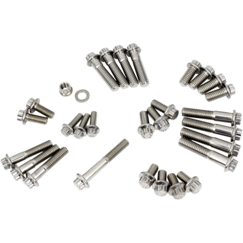 Feuling Oil Pump Corp. Fastener Kit - Chassis - 12-Point/Dress-Up - M8 Softail 3029