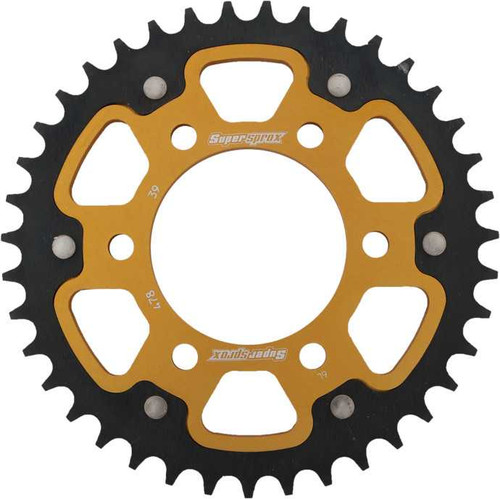 Supersprox RST-478-39-GLD Supersprox Rear Stealth Sprocket Alu/Stl 39T-520 Gld Kaw/Pol Rst-478-39-Gld