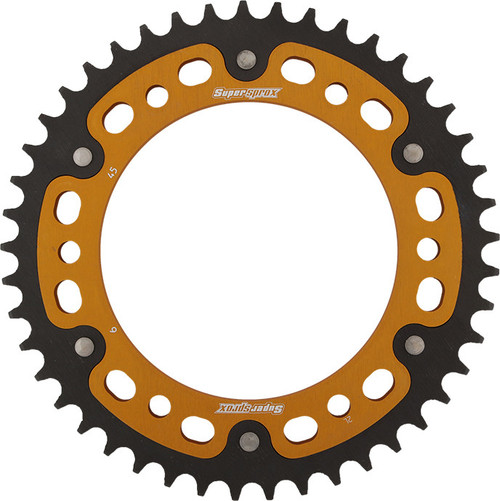 Supersprox Rear Stealth Sprocket Alu/Stl 45T-525 Gld Bmw Rst-6-45-Gld