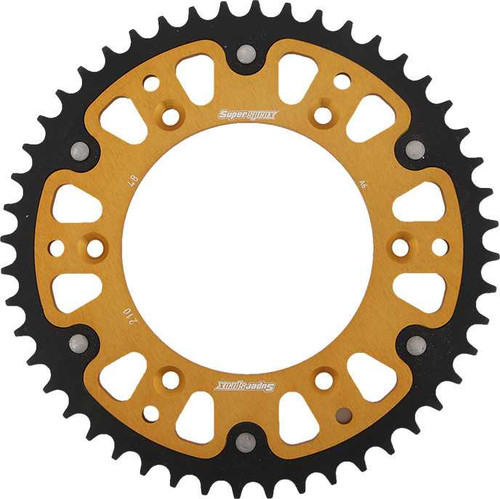 Supersprox RST-210-48-GLD Supersprox Rear Stealth Sprocket Alu/Stl 48T-520 Gld Hon Rst-210-48-Gld