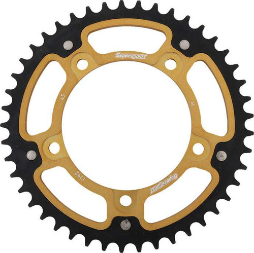 Supersprox RST-1792-45-GLD Supersprox Rear Stealth Sprocket Alu/Stl 45T-525 Gld Suz/Tri Rst-1792-45-Gld