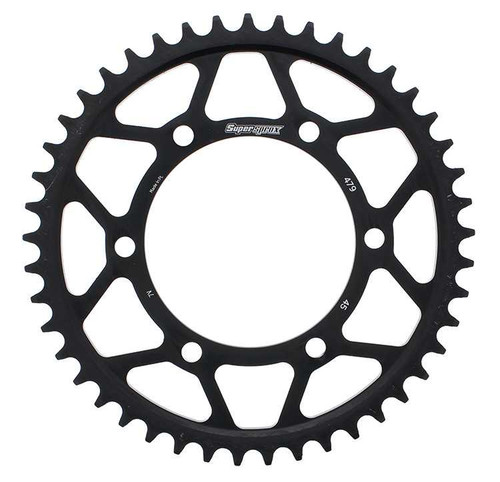 Supersprox RFE-479-45-BLK Supersprox Rear Sprocket Steel 45T-530 Blk Yam Rfe-479-45-Blk