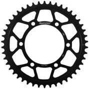 Supersprox RFE-486-46-BLK Supersprox Rear Sprocket Steel 46T-520 Blk Hon/Kaw/Yam Rfe-486-46-Blk