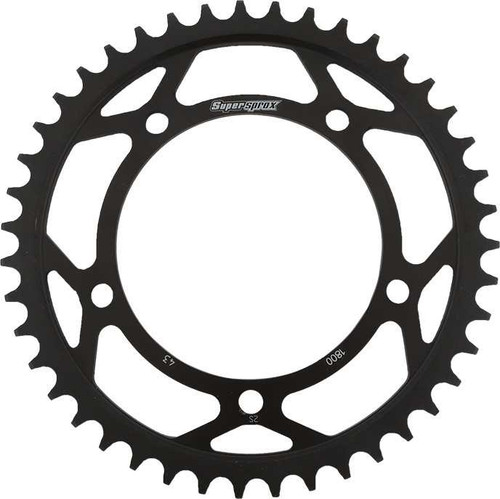 Supersprox RFE-1800-43-BLK Supersprox Rear Sprocket Steel 43T-530 Blk Suz/Tri Rfe-1800-43-Blk