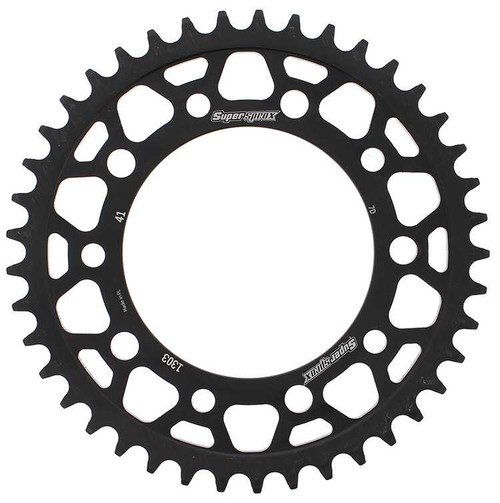 Supersprox RFE-1303-41-BLK Supersprox Rear Sprocket Steel 41T-520 Blk Hon Rfe-1303-41-Blk