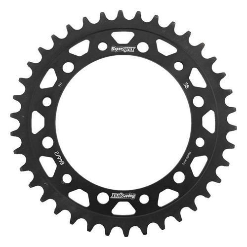 Supersprox RFE-8462-38-BLK Supersprox Rear Sprocket Steel 38T-520 Blk Hon Rfe-8462-38-Blk