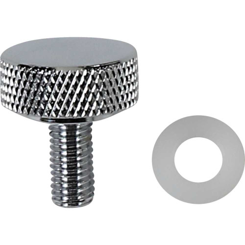 DRAG SPECIALTIES 0820-0148 Drag Specialties Seat Knob - Smooth - Chrome - 1/4"-28
