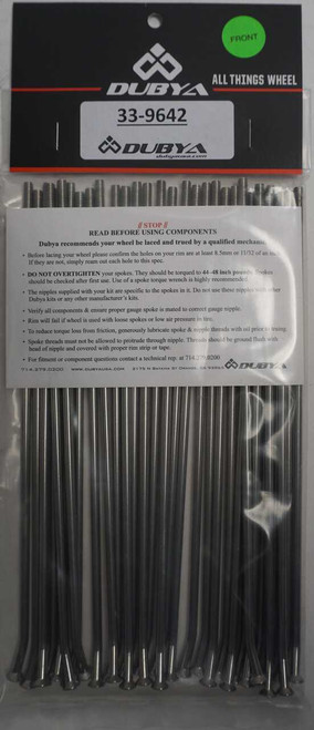 Bulldog 33-9642 Bulldog Front Spoke Kit 19" 33-9642