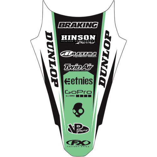 FACTORY EFFEX 1932130 Factory Effex Rear Fender Graphic - Kx 250F/450F 19-32130