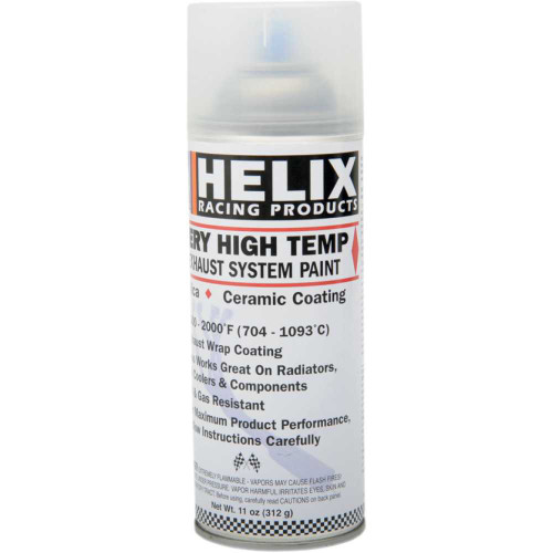 HELIX 1651150 Helix High-Temperature Paint - Satin Clear - 11 Oz. Net Wt. - Aerosol 165-1150