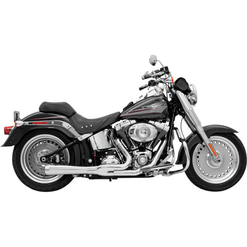 BASSANI XHAUST 12112J Bassani Xhaust 2:1 Exhaust - Chrome - Short - Softail 12112J