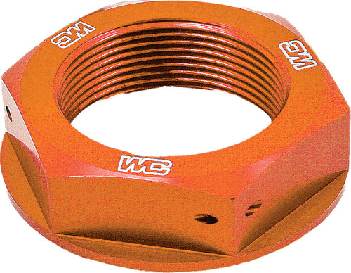Works Steering Stem Nut (Orange) 24-380