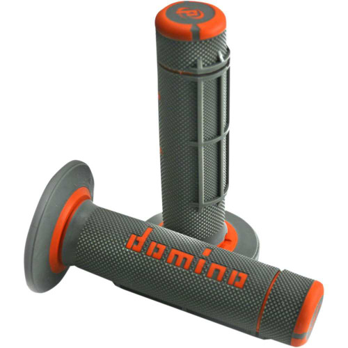 DOMINO A02041C4552A71 Domino Grips - Dually - Half Waffle - Gray/Orange A02041C4552A7-1