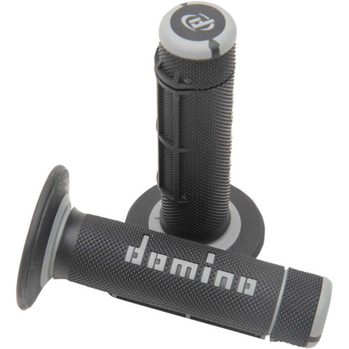 DOMINO A02041C7170A71 Domino Grips - Dually - Half Waffle - Black/Gray A02041C7170A7-1