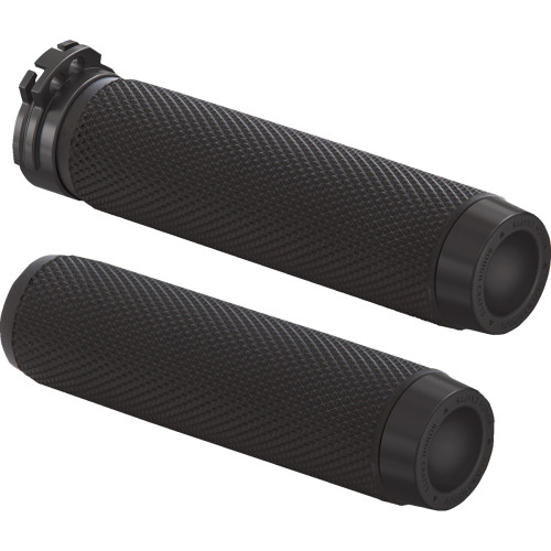 Rough Crafts Grips - Knurled - Cable - Black Rc-500-000