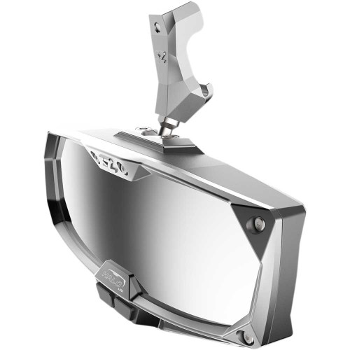 SEIZMIK 5618023 Seizmik Mirror - Halo R - Rear View W/Led Cabin Light - Rectangle - Silver W/Silver Bezel - Can Am Defender 56-18023