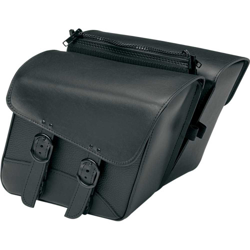 WILLIE & MAX LUGGAGE 5958800 Willie & Max Luggage Compact Black Jack Saddlebag - Slant - Small 59588-00