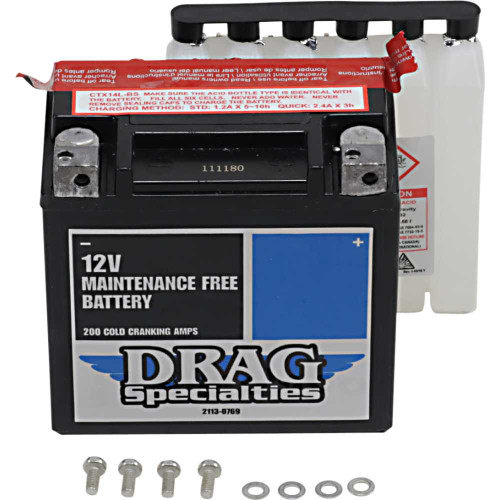 DRAG SPECIALTIES 2113-0769 Drag Specialties Agm Battery - Ytx14Lbsft