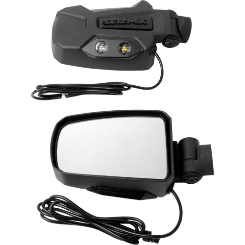 SEIZMIK 5618086KIT Seizmik Mirrors - Pursuit Night Vision - Side View - Rectangle - Black - 1-3/4" 56-18086Kit