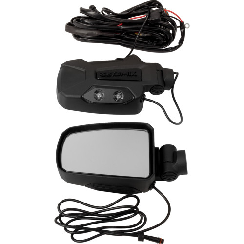 Seizmik Mirrors - Pursuit Night Vision - Side View - Rectangle - Black - 2" 56-18087Kit